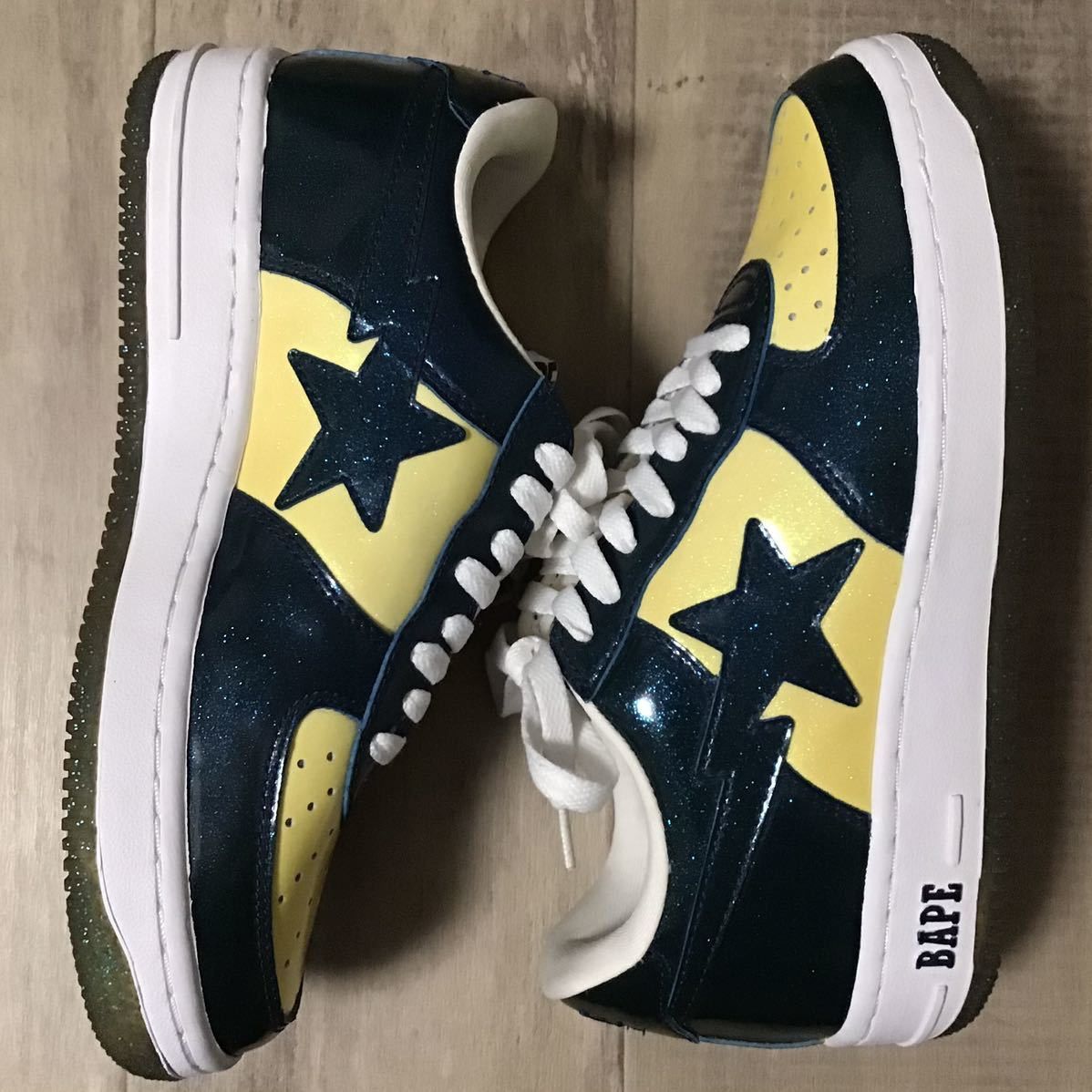 Bape × Nigo Glitter BAPESTA sneakers a bathing ape BAPE STA shoes NIGO Size US 8 / EU 41 - 3 Thumbnail