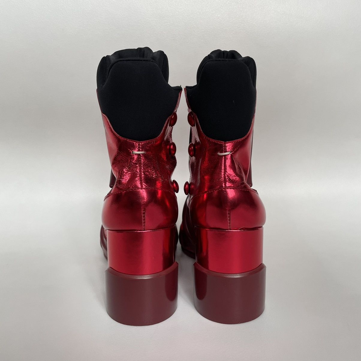 Maison Margiela A/W 14 Metallic Red Techno Boots Size US 6 / IT 36 - 8 Thumbnail