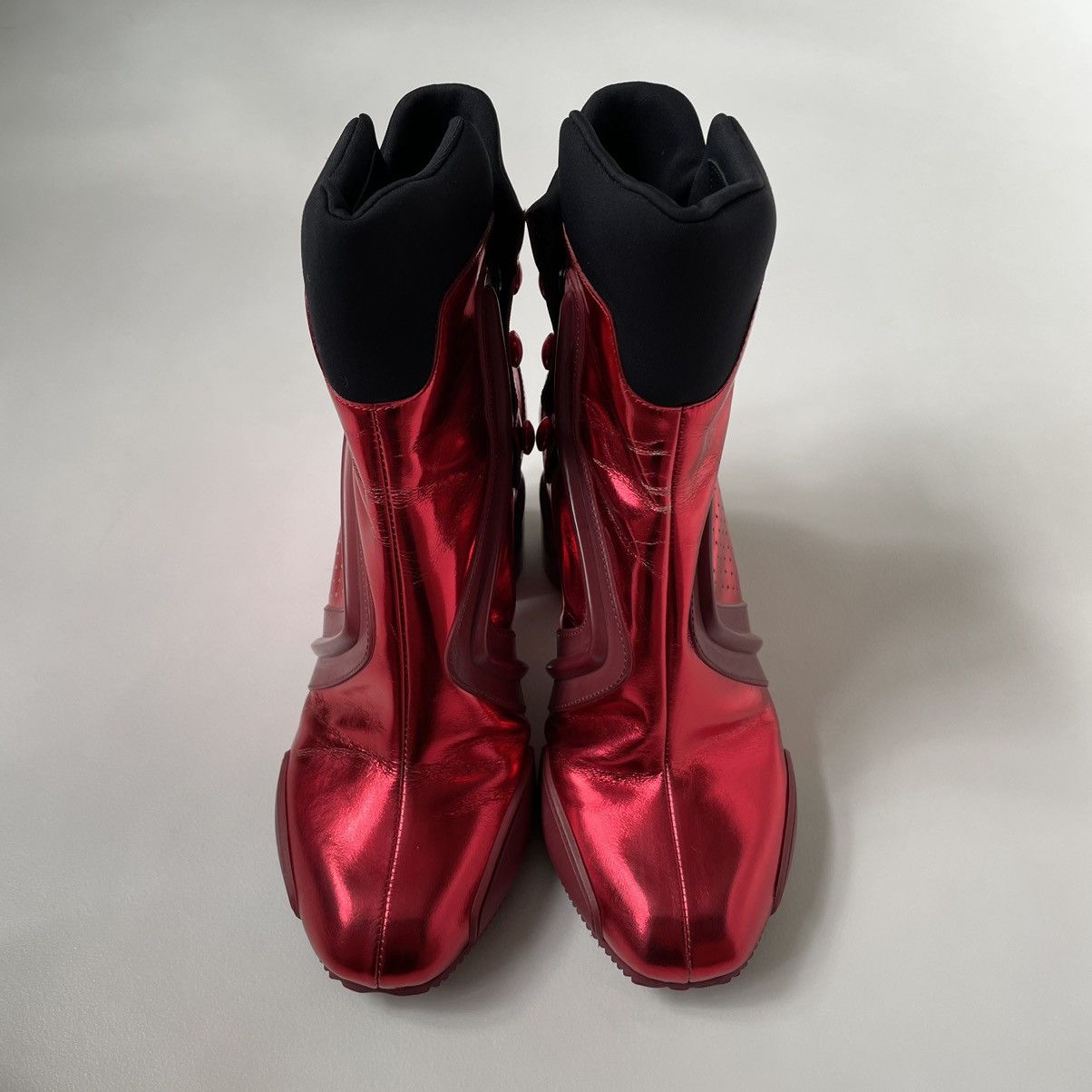 Maison Margiela A/W 14 Metallic Red Techno Boots Size US 6 / IT 36 - 3 Thumbnail