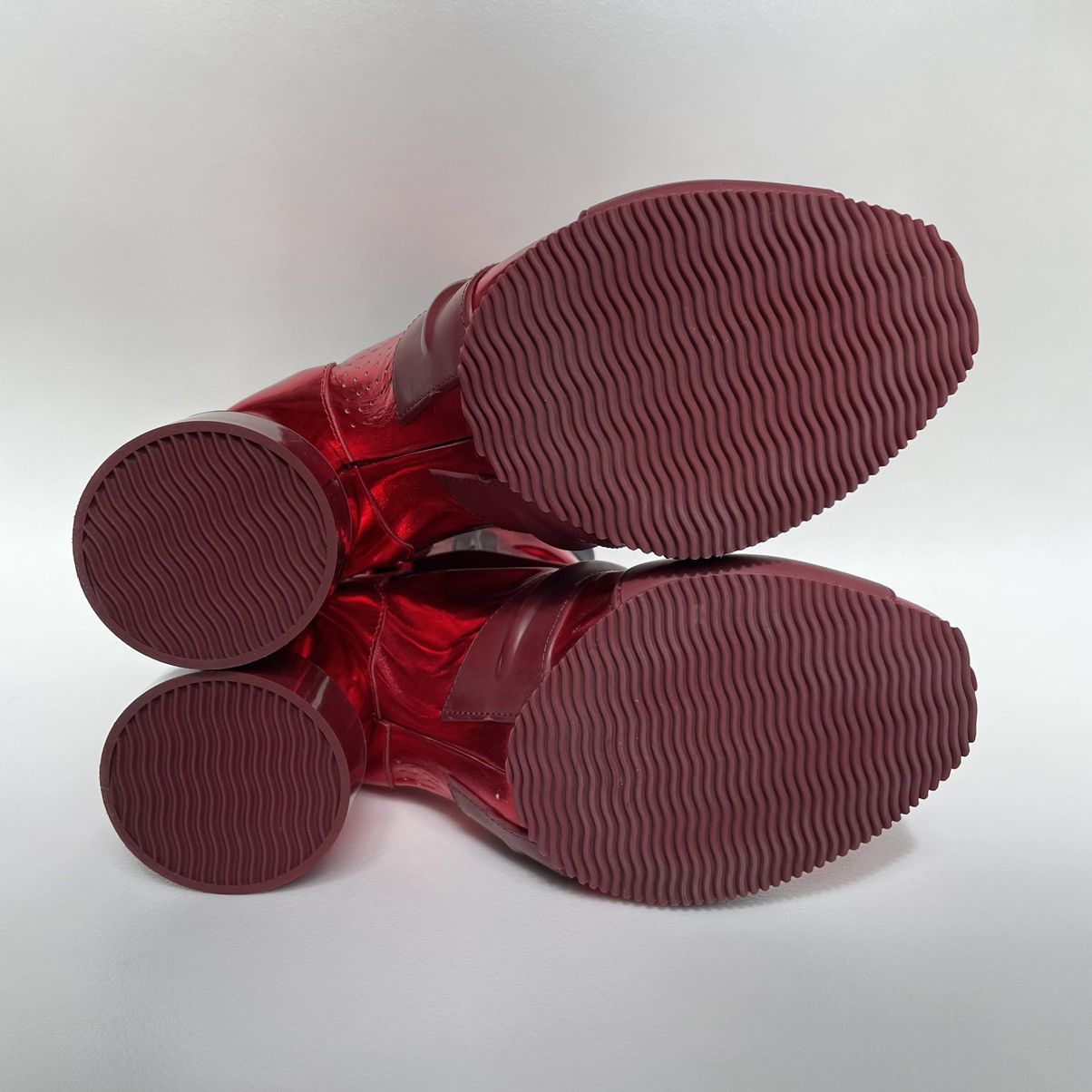 Maison Margiela A/W 14 Metallic Red Techno Boots Size US 6 / IT 36 - 9 Thumbnail