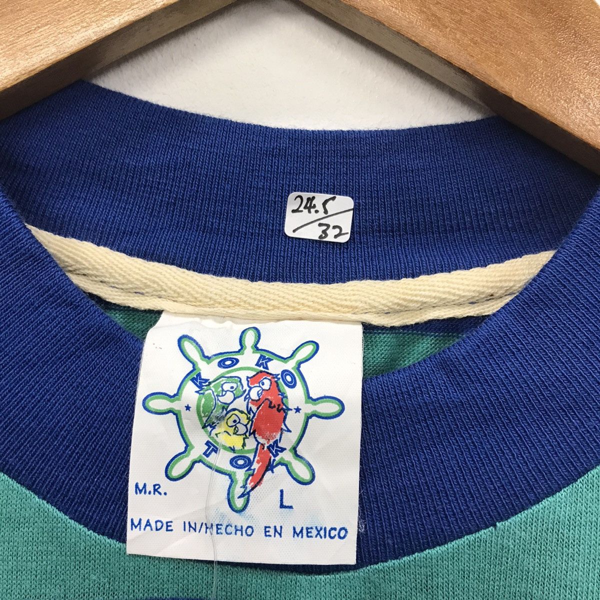 Vintage Rare!! Vintage Koko Tok Mexico Stripe Tee Size US L / EU 52-54 / 3 - 12 Thumbnail