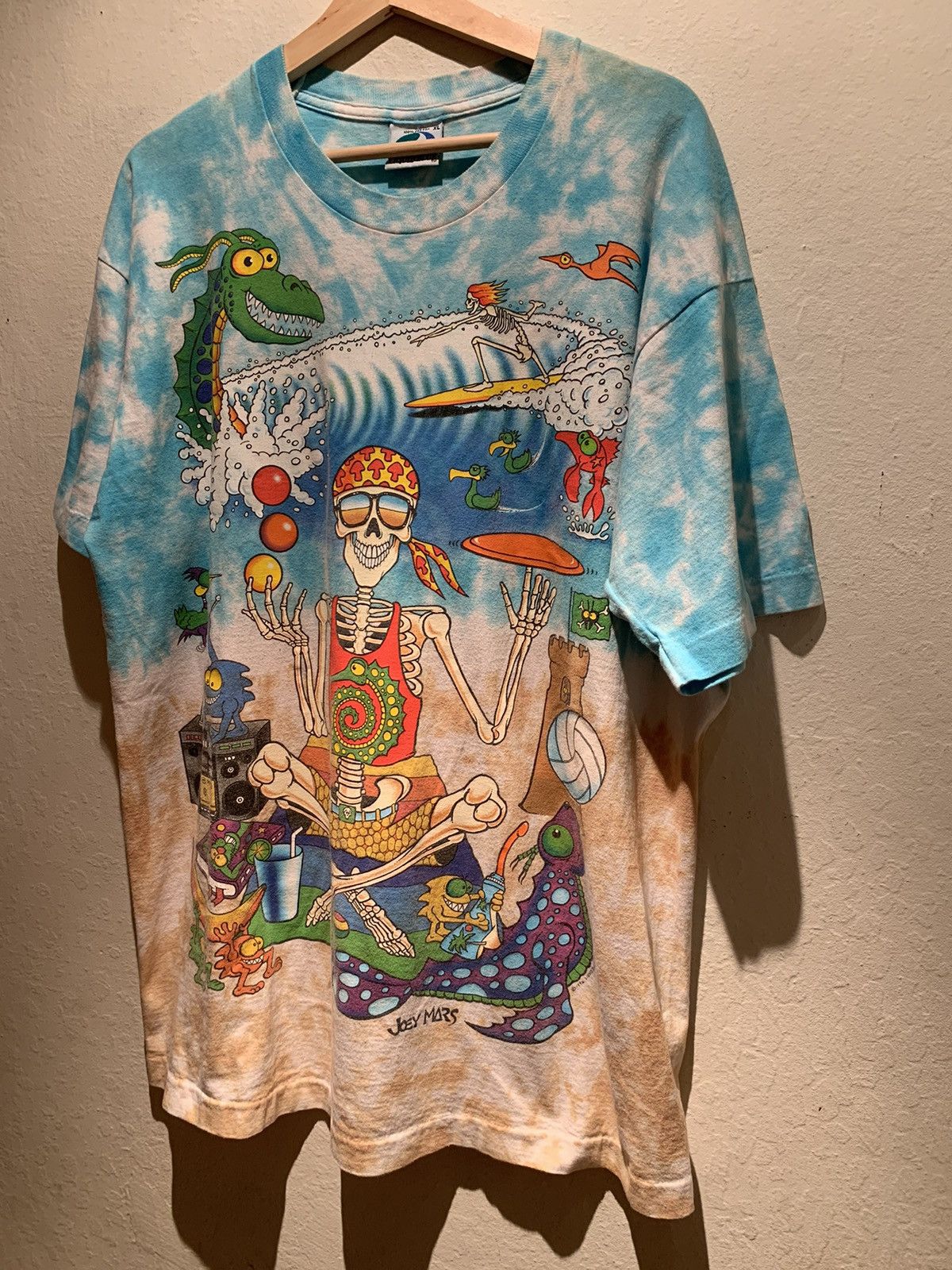 RARE* Vintage 1992 Liquid Blue Joey Mars Single Stitch Shirt