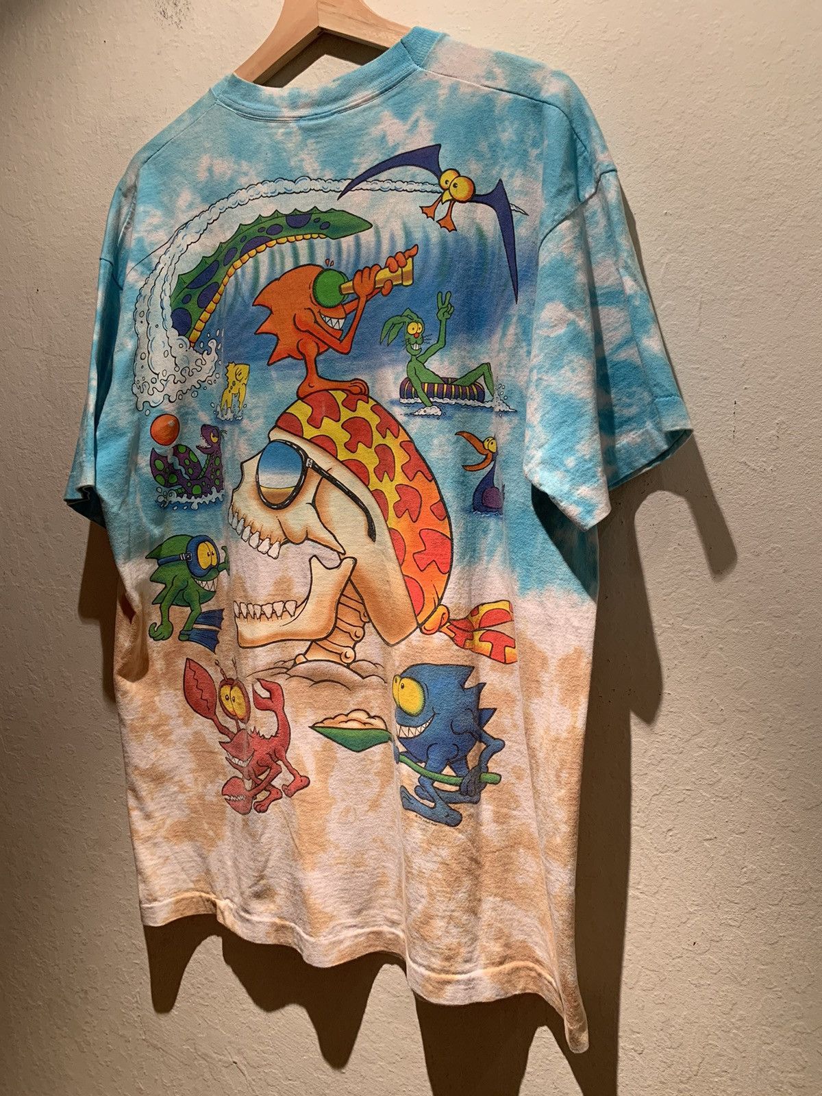Liquid Blue × Vintage RARE* Vintage 1992 Liquid Blue Joey Mars Single Stitch Shirt Size US XL / EU 56 / 4 - 2 Thumbnail