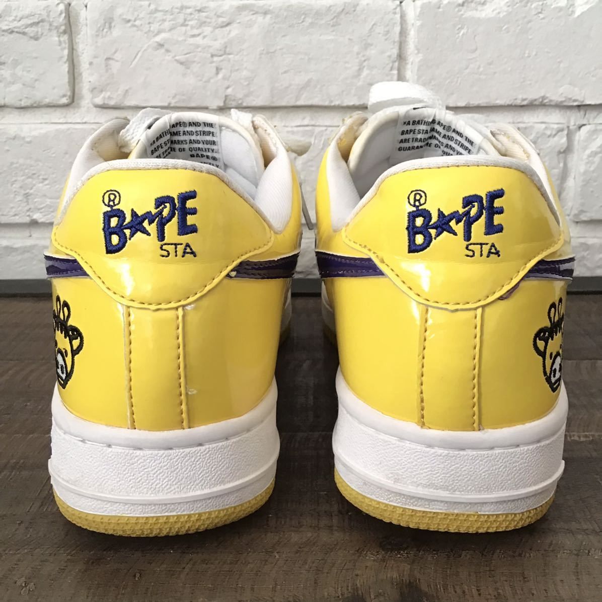 Bape MILO Animal BAPESTA patent leather sneakers BAPE STA Size US 8.5 / EU 41-42 - 5 Thumbnail
