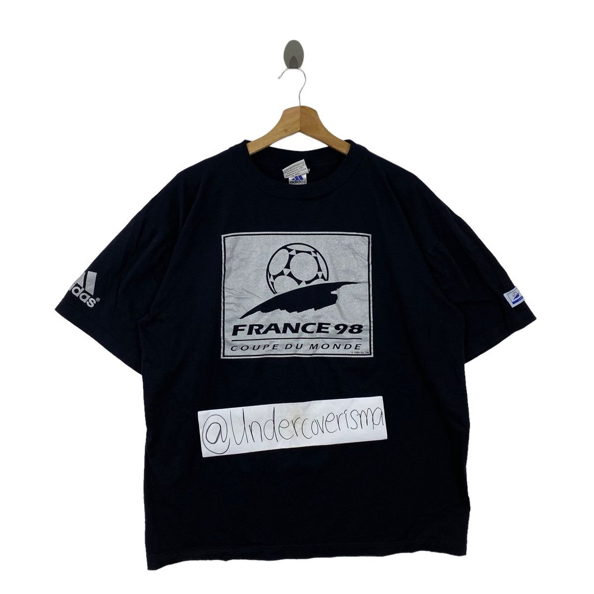ADIDAS FRANCE 98 Coupe Du Monde World Cup Print Black Short