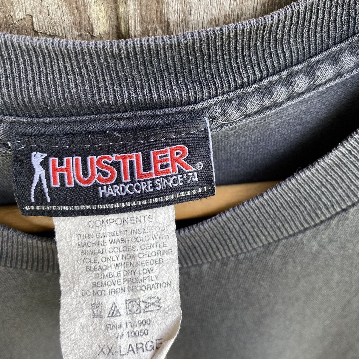 Hustle Gang Thrashed Faded Vintage Y2K Hustler Hardcore ERD GRUNGE TEE Size US XXL / EU 58 / 5 - 6 Thumbnail