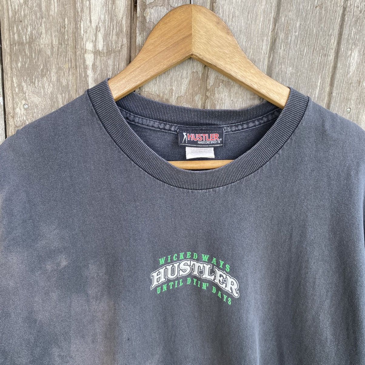 Hustle Gang Thrashed Faded Vintage Y2K Hustler Hardcore ERD GRUNGE TEE Size US XXL / EU 58 / 5 - 5 Thumbnail