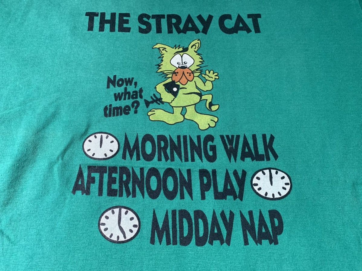 Band Tees × STRAYE The Stray Cat Band Cartoon Printed Tee Unisex Size US M / EU 48-50 / 2 - 3 Thumbnail