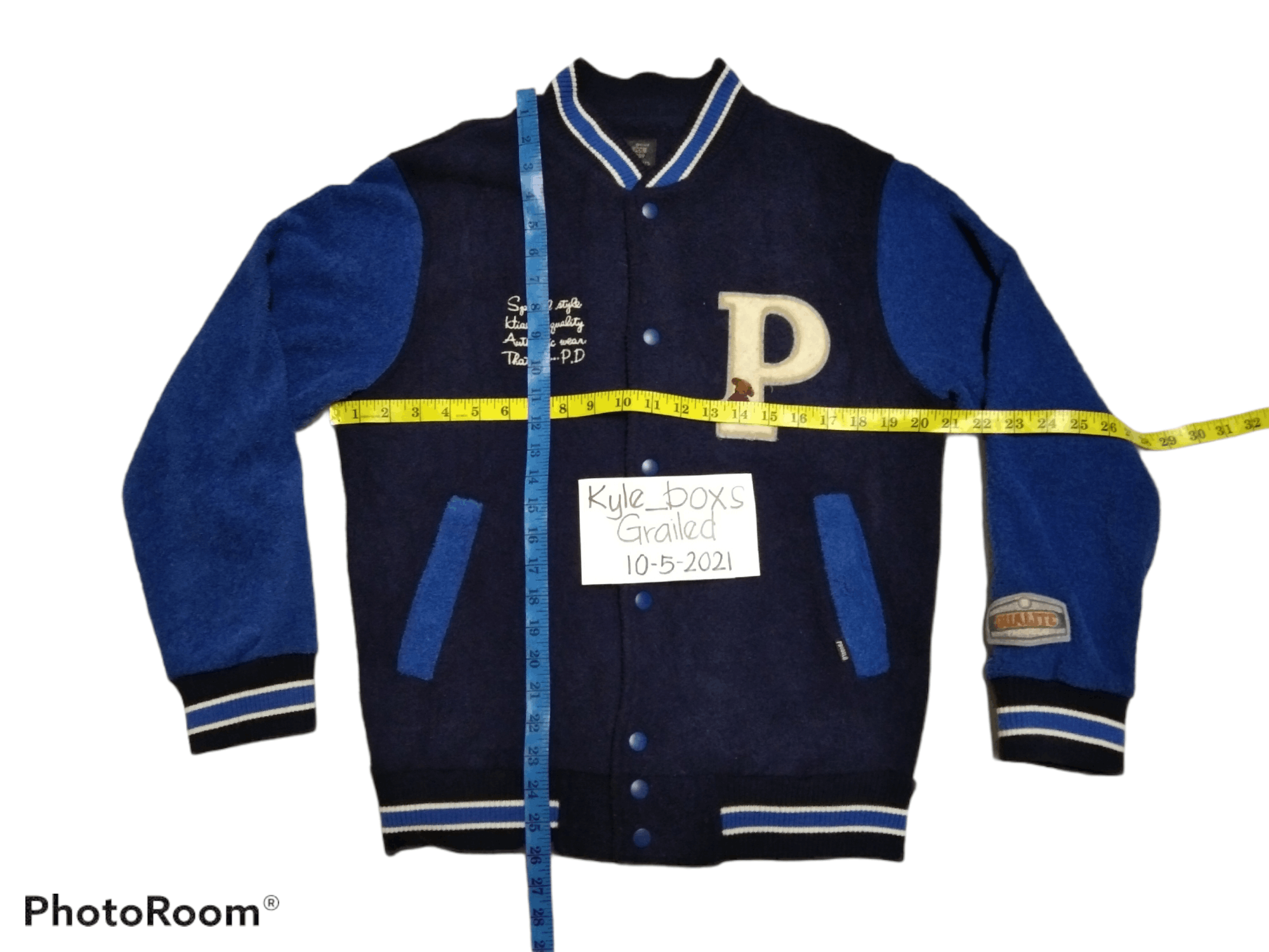 Japanese Brand × Vintage VINTAGE PAODELO.P VARSITY JACKET Size US M / EU 48-50 / 2 - 4 Thumbnail