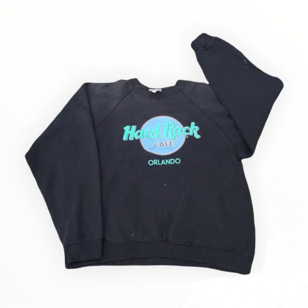 Hard Rock Cafe × Japanese Brand × Vintage Vintage Sunfaded Hard Rock Cafe Orlando Kanye Sweatshirt Size US L / EU 52-54 / 3 - 1 Thumbnail