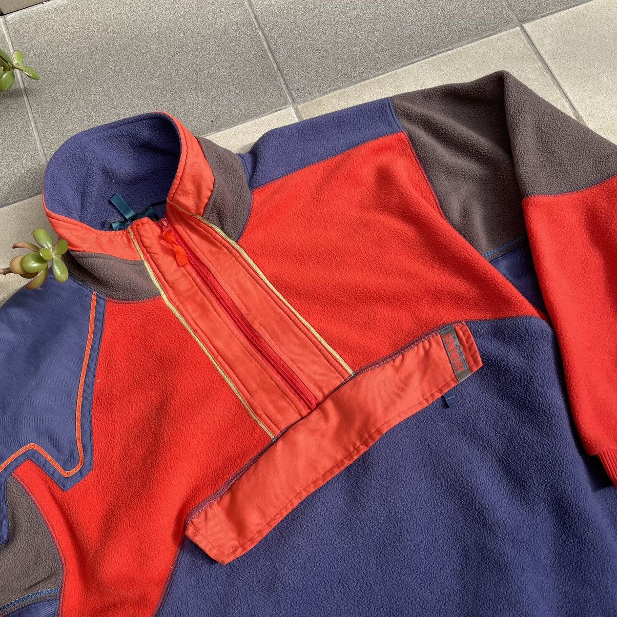 Adidas RARE Adidas Adventure Vintage Fleece Anorak Zip 1/4 Size US XL / EU 56 / 4 - 2 Thumbnail