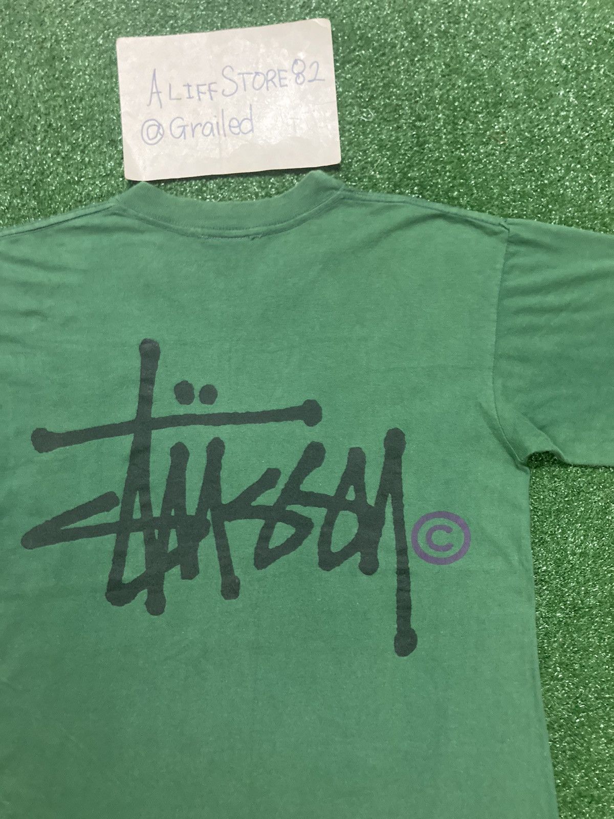 Stussy × Vintage Vintage Late 80s Stussy Classics Logo Sun Fade Tee Size US M / EU 48-50 / 2 - 5 Thumbnail