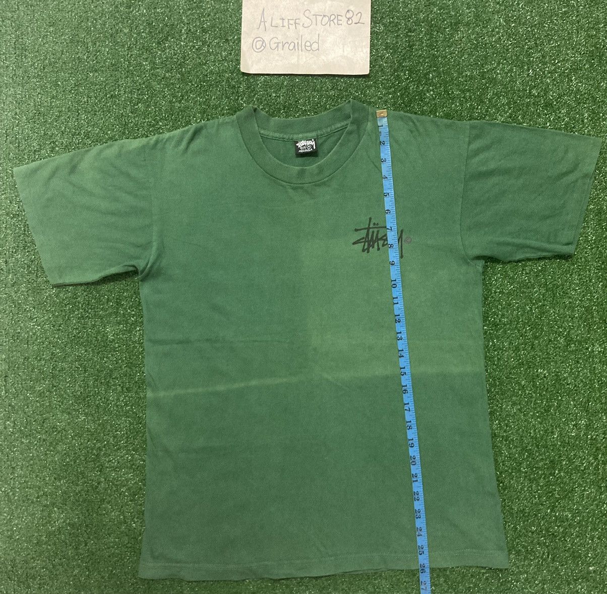 Stussy × Vintage Vintage Late 80s Stussy Classics Logo Sun Fade Tee Size US M / EU 48-50 / 2 - 4 Thumbnail