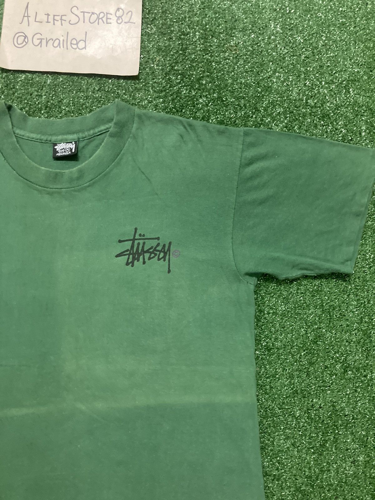 Stussy × Vintage Vintage Late 80s Stussy Classics Logo Sun Fade Tee Size US M / EU 48-50 / 2 - 6 Thumbnail
