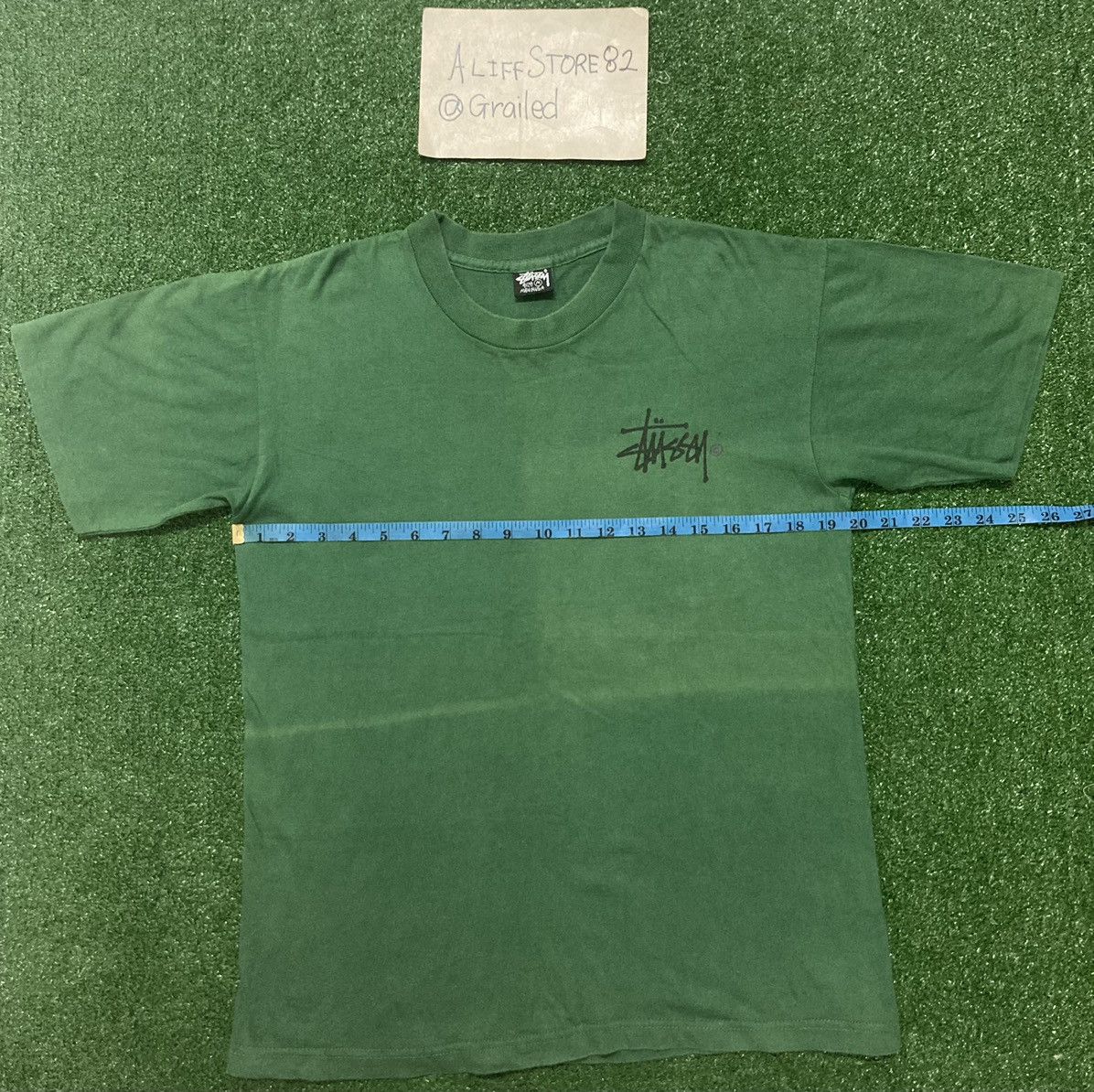 Stussy × Vintage Vintage Late 80s Stussy Classics Logo Sun Fade Tee Size US M / EU 48-50 / 2 - 3 Thumbnail