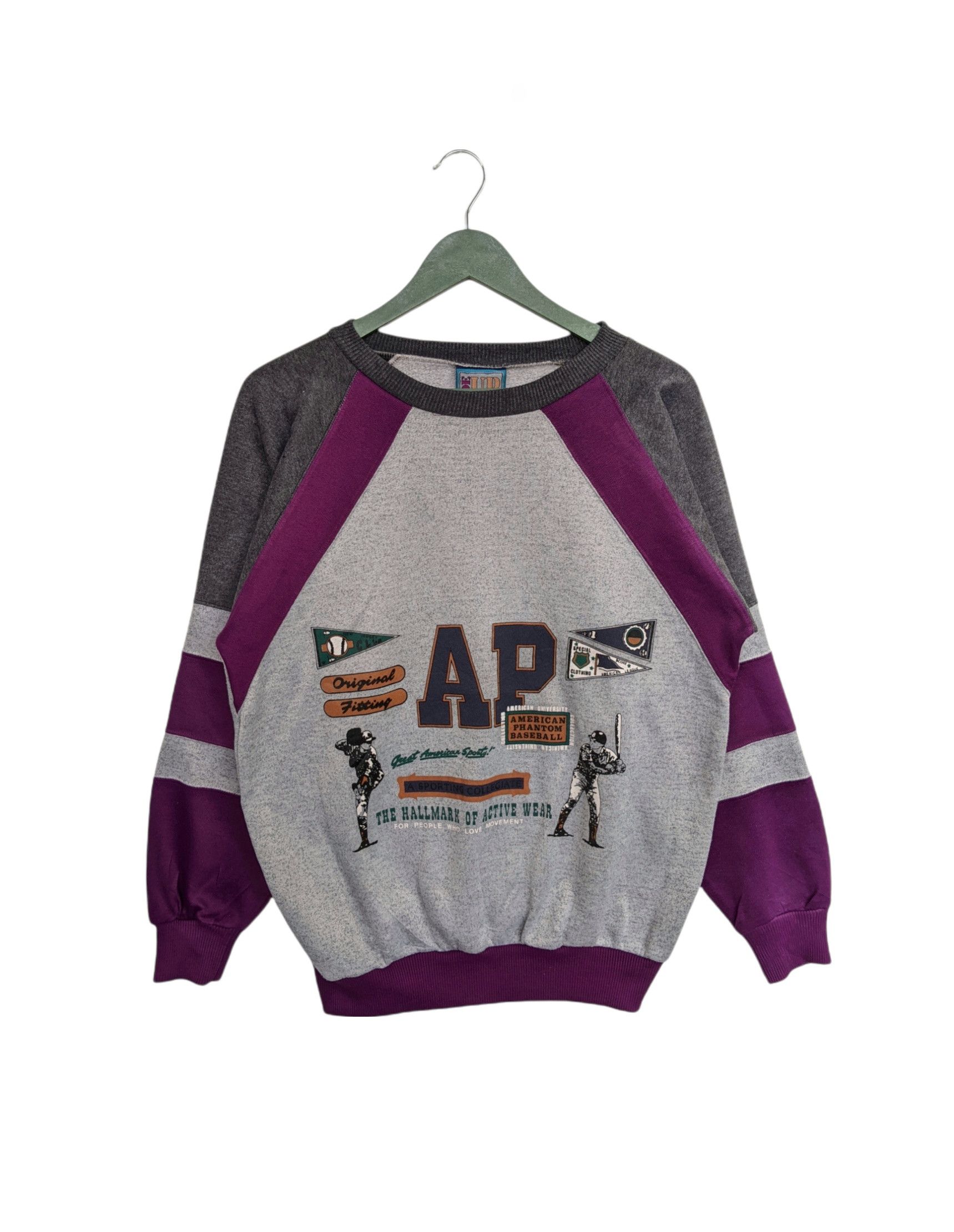 Japanese Brand Vintage Up Side Down Three Tones Sweatshirt Size US M / EU 48-50 / 2 - 1 Thumbnail