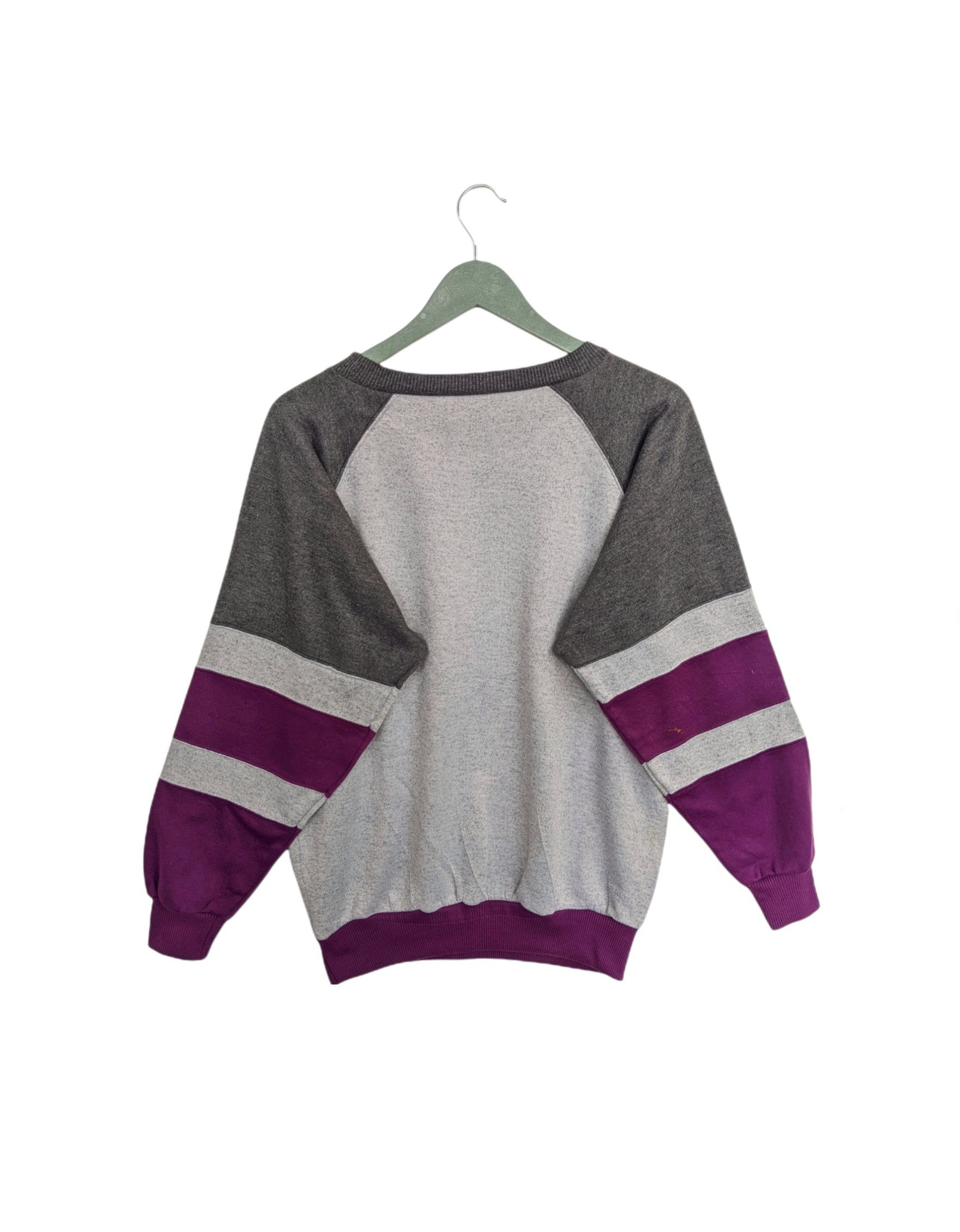 Japanese Brand Vintage Up Side Down Three Tones Sweatshirt Size US M / EU 48-50 / 2 - 2 Thumbnail