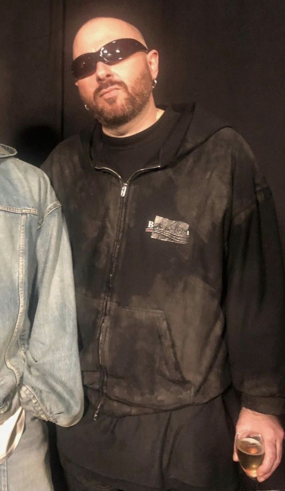 Balenciaga FW22 RUNWAY Balenciaga Gaffer Mud Dirt Zip-up Hoodie Size US M / EU 48-50 / 2 - 4 Thumbnail