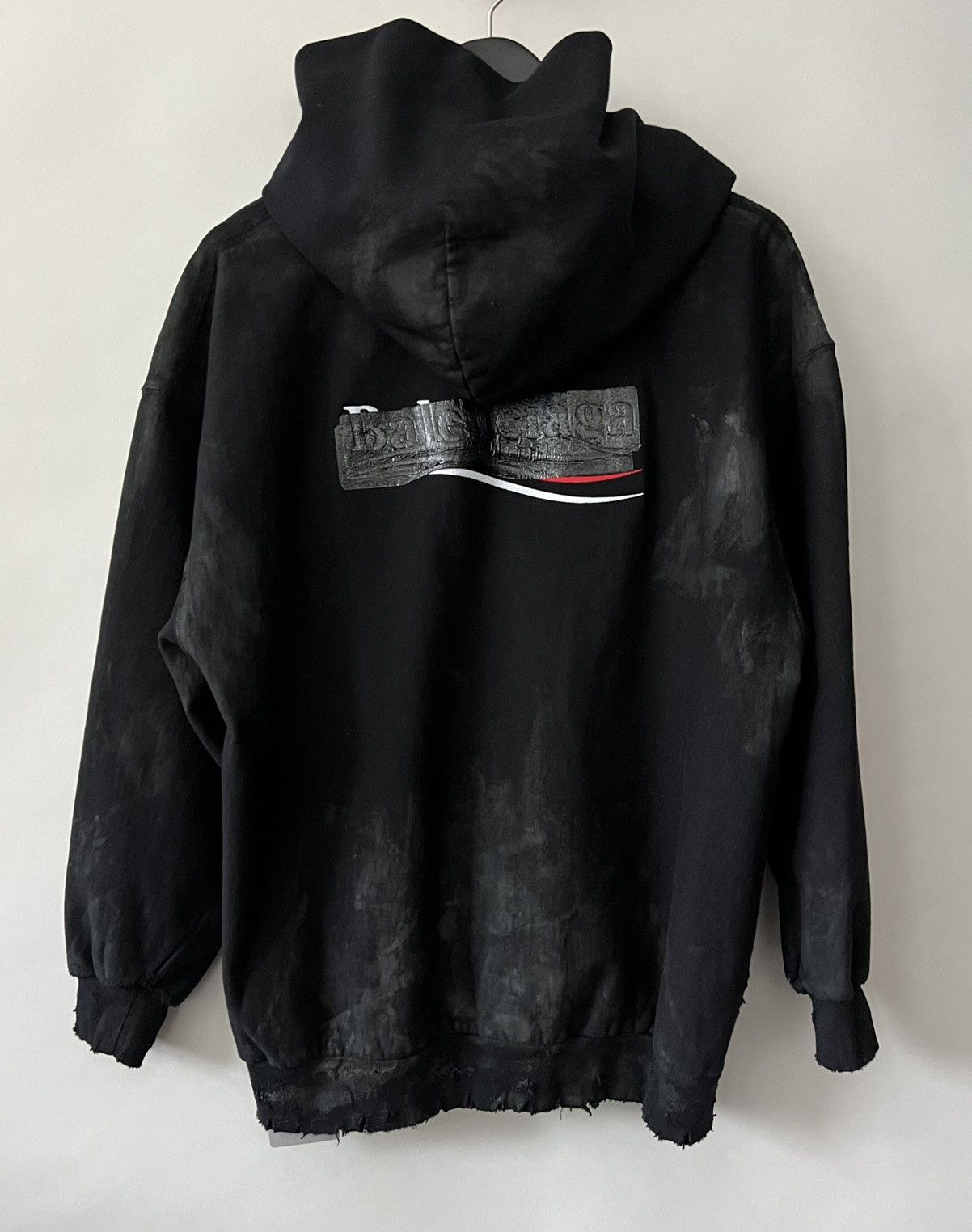 Balenciaga FW22 RUNWAY Balenciaga Gaffer Mud Dirt Zip-up Hoodie 