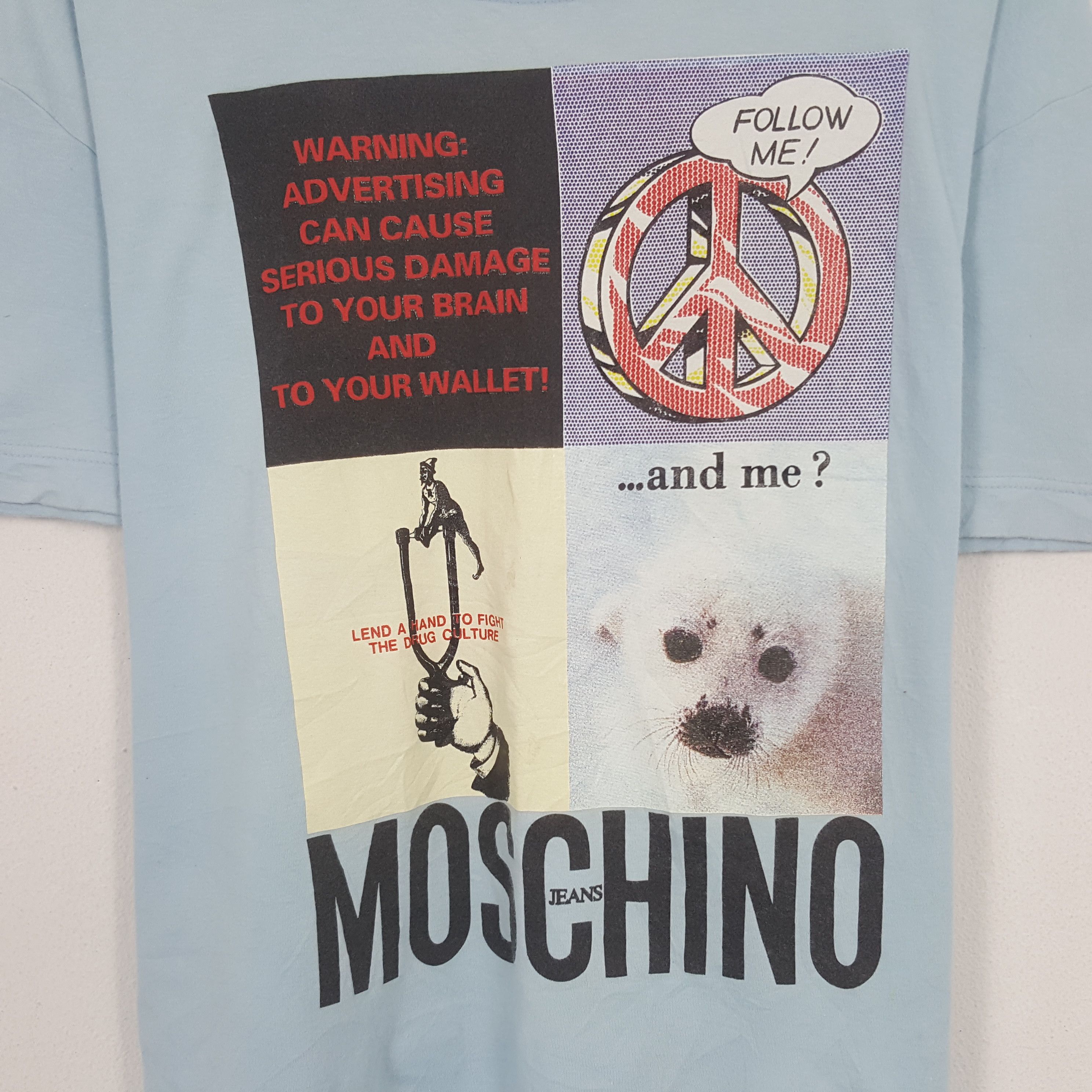 Moschino × Vintage Vintage Moschino Nice Design Tshirt Size US L / EU 52-54 / 3 - 2 Thumbnail