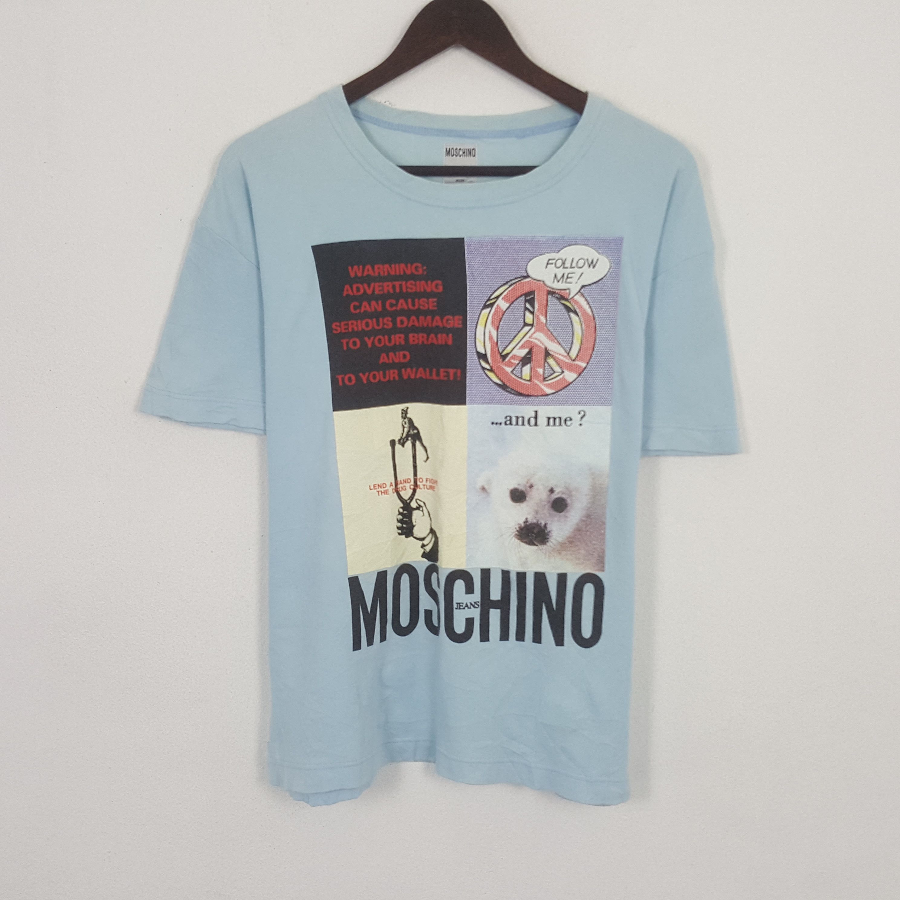 Moschino × Vintage Vintage Moschino Nice Design Tshirt Size US L / EU 52-54 / 3 - 1 Thumbnail