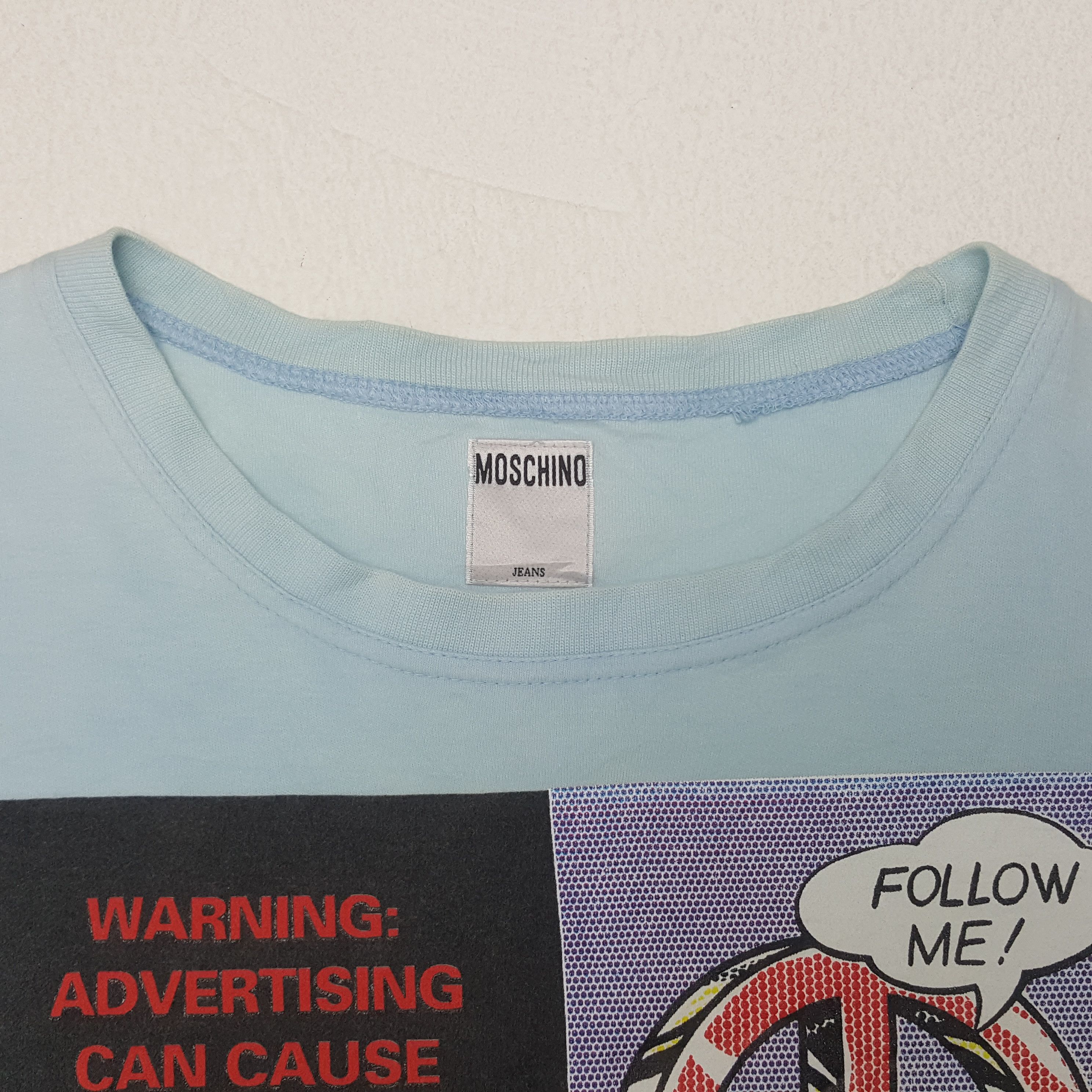 Moschino × Vintage Vintage Moschino Nice Design Tshirt Size US L / EU 52-54 / 3 - 4 Thumbnail