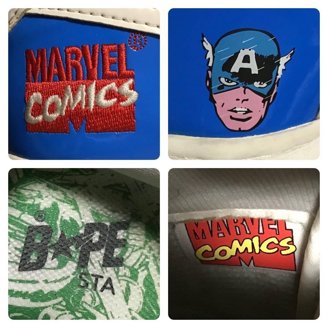 Bape × Marvel Comics 2005 Marvel comics Captain America BAPE STA sneakers APE Size US 8 / EU 41 - 9 Thumbnail