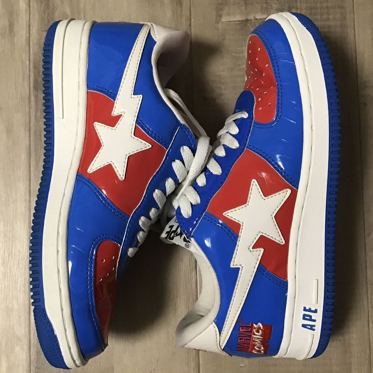 Bape × Marvel Comics 2005 Marvel comics Captain America BAPE STA sneakers APE Size US 8 / EU 41 - 3 Thumbnail