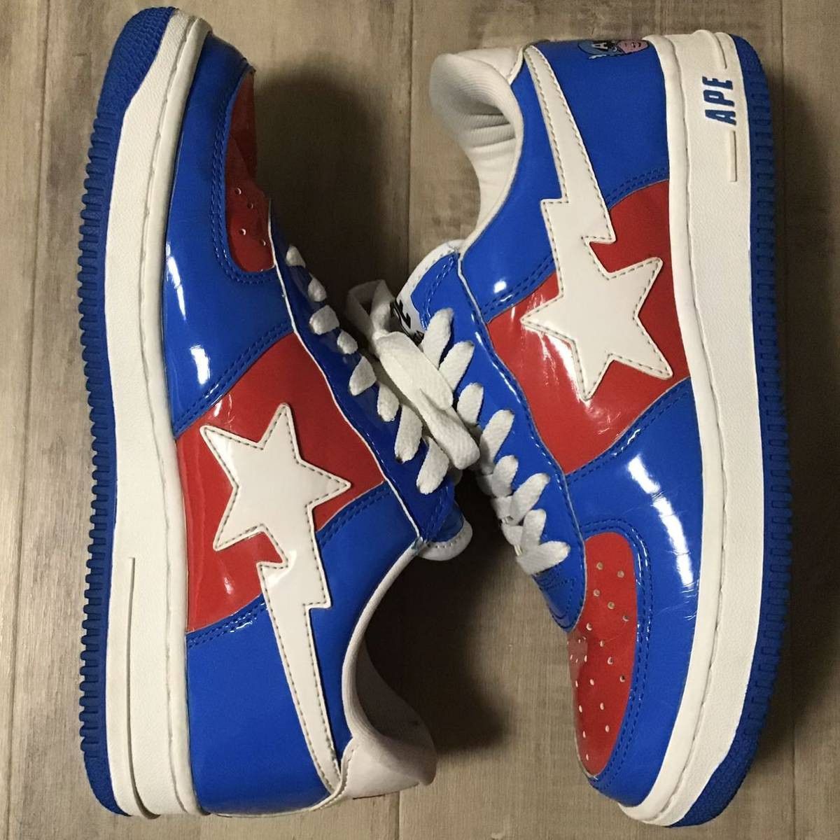 Bape × Marvel Comics 2005 Marvel comics Captain America BAPE STA sneakers APE Size US 8 / EU 41 - 2 Thumbnail