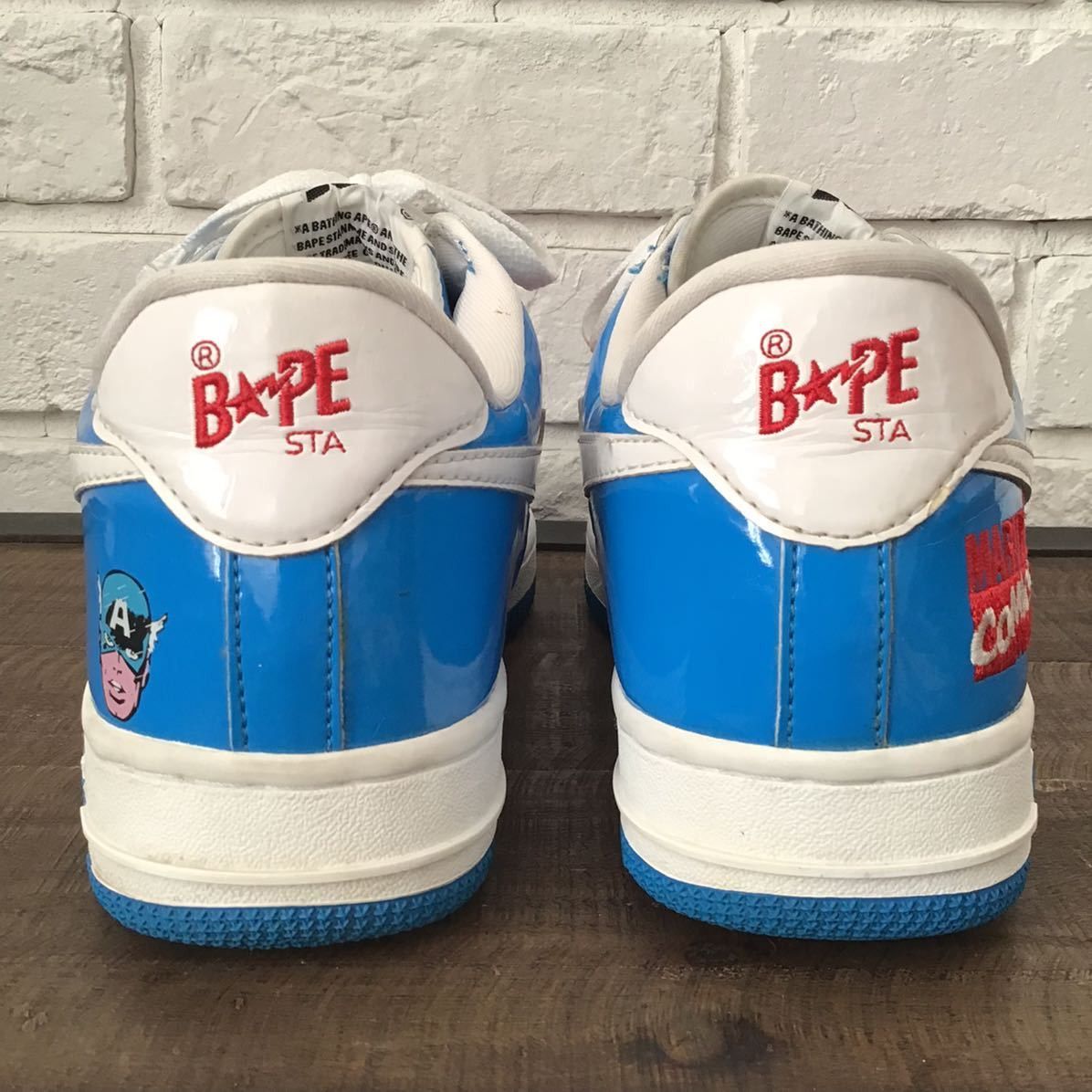 Bape × Marvel Comics 2005 Marvel comics Captain America BAPE STA sneakers APE Size US 8 / EU 41 - 5 Thumbnail