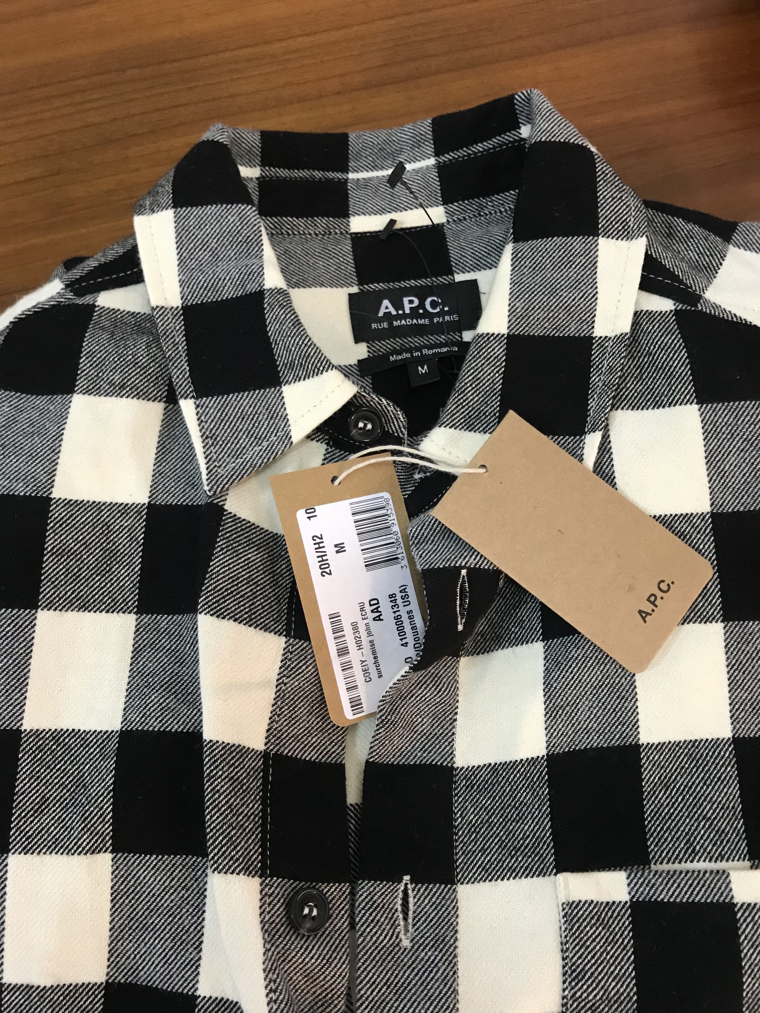 A.P.C. A.P.C. John Check Twill Shirt Size US M / EU 48-50 / 2 - 3 Thumbnail