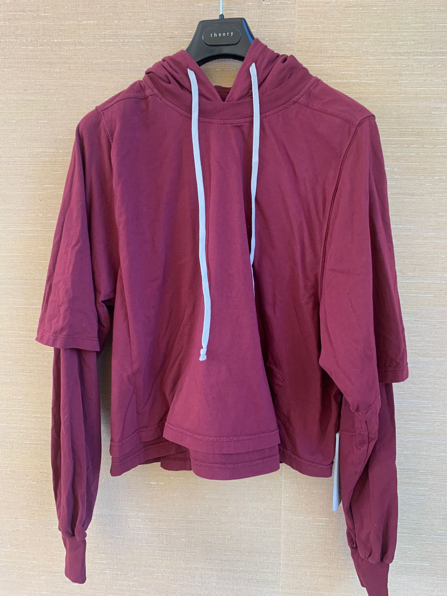 Rick Owens Drkshdw Cropped Hustler Hoodie in Bruise Size US S / EU 44-46 / 1 - 2 Thumbnail