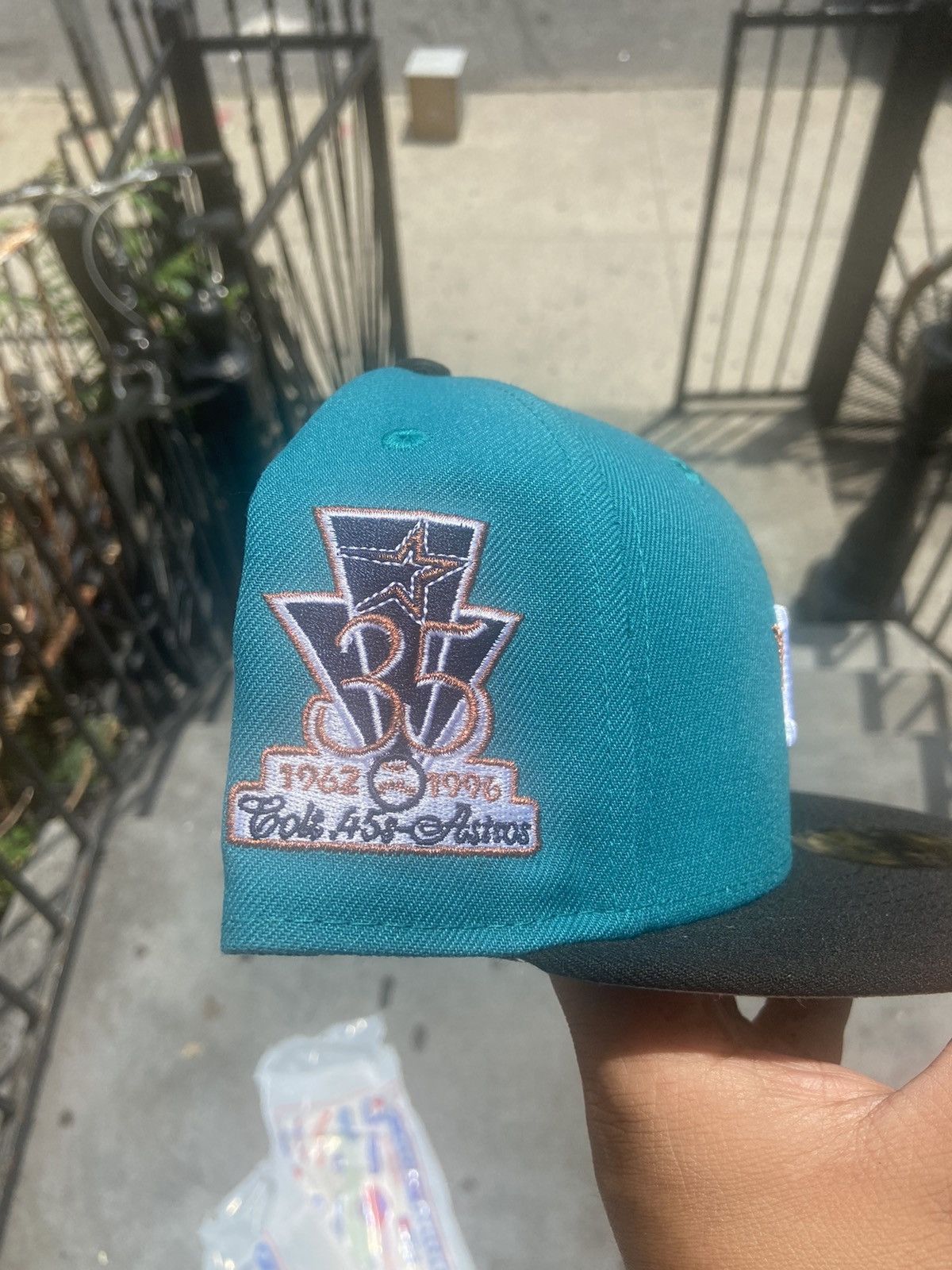 Hat Club × MLB × New Era 7 1/2 Houston Astro’s Top 30 UV Grey 2 Tone New Era Fitted Size ONE SIZE - 2 Thumbnail
