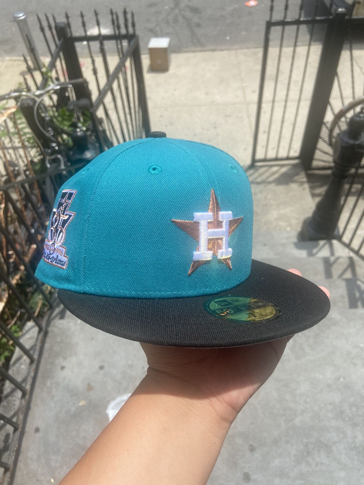 Hat Club × MLB × New Era 7 1/2 Houston Astro’s Top 30 UV Grey 2 Tone New Era Fitted Size ONE SIZE - 1 Thumbnail