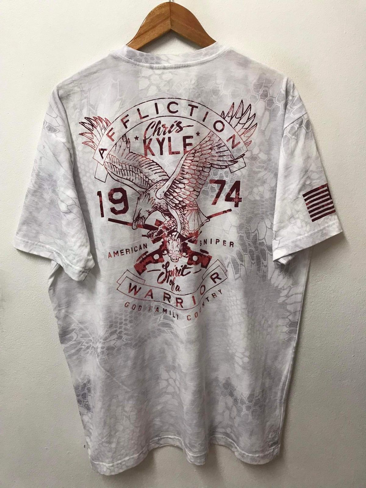 Affliction × Ed Hardy × Southpole Affliction American Sniper Chris Kyle Graphic Tee Size US XL / EU 56 / 4 - 1 Thumbnail