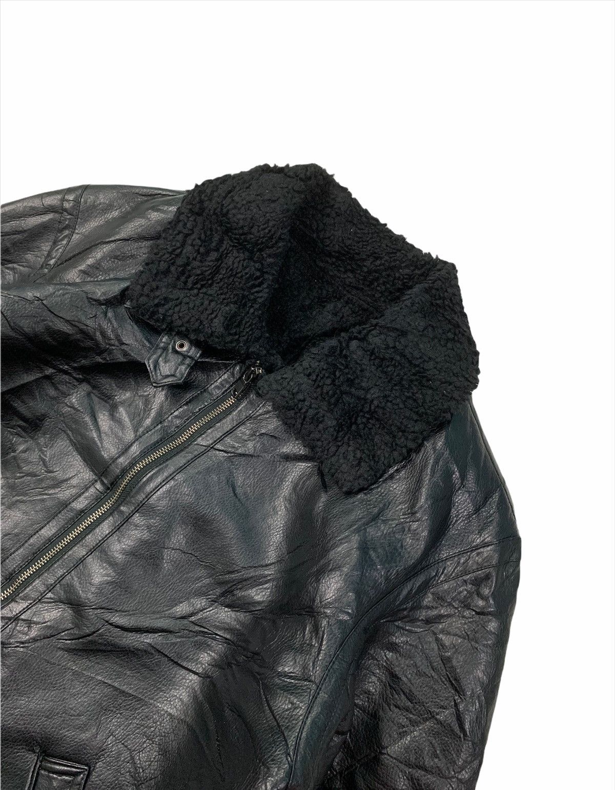 Japanese Brand 🇯🇵 GU Fake Leather Ryders Jacket Size US M / EU 48-50 / 2 - 2 Thumbnail