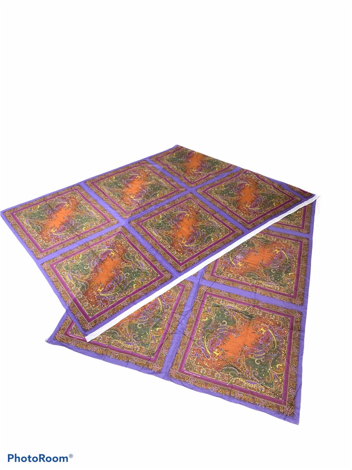 Jean-Louis Scherrer VINTAGE JEAN LOUIS SCHERRER UNCUT HANDKERCHIEF 3.6m x 1.23m Size ONE SIZE - 2 Thumbnail
