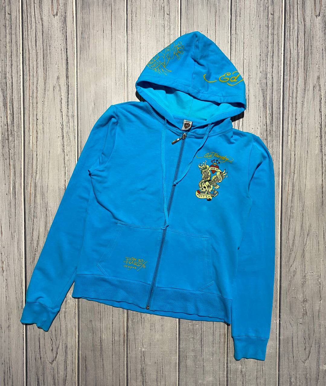 Ed Hardy Vintage Ed Hardy Hoodie Full Zip Rhinestones Y2K Japan Size M / US 6-8 / IT 42-44 - 3 Thumbnail