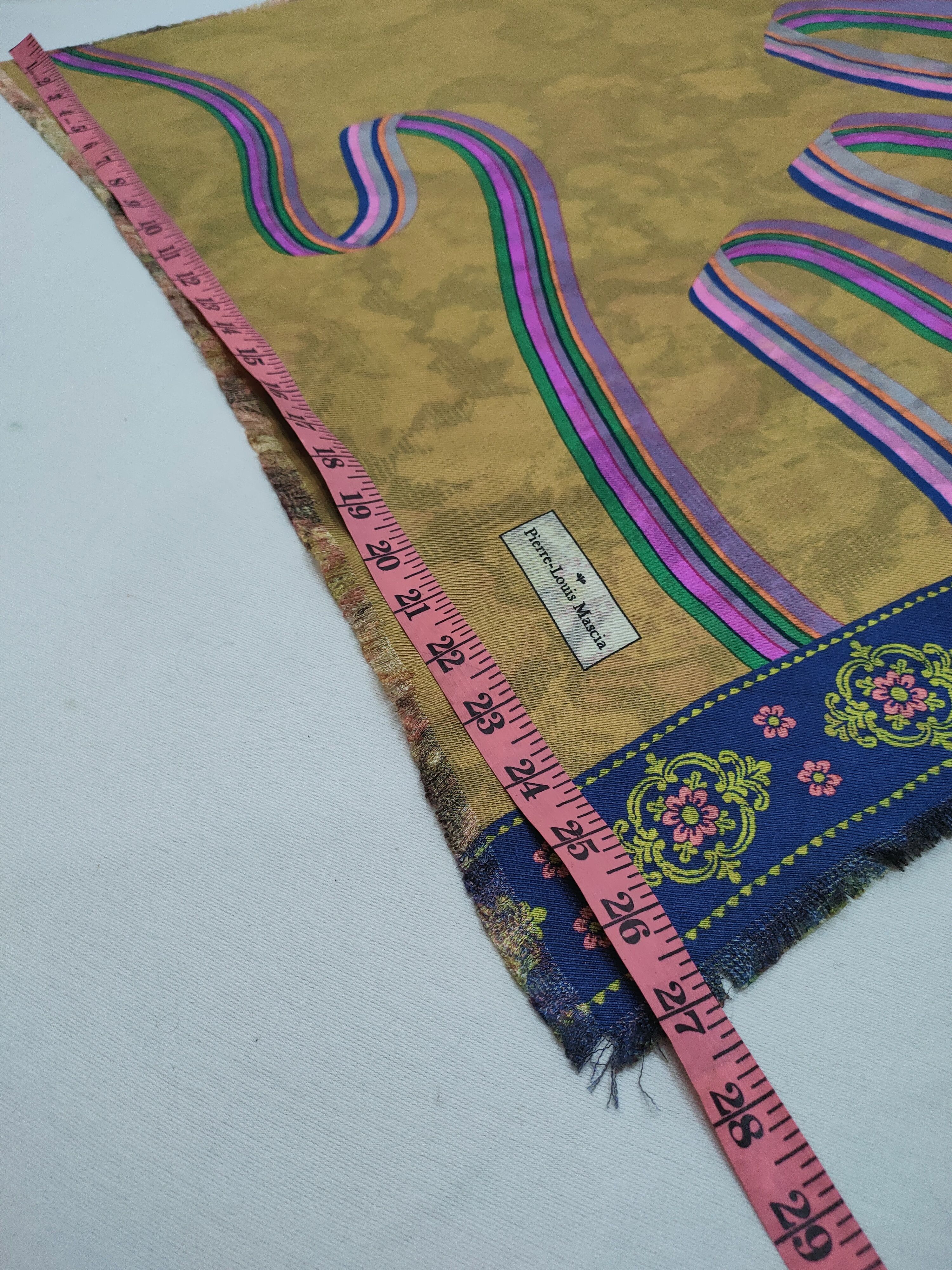 Pierre-Louis Mascia VINTAGE SILK SCARF CROCHET PATTERN AND RIBBON Size ONE SIZE - 4 Thumbnail