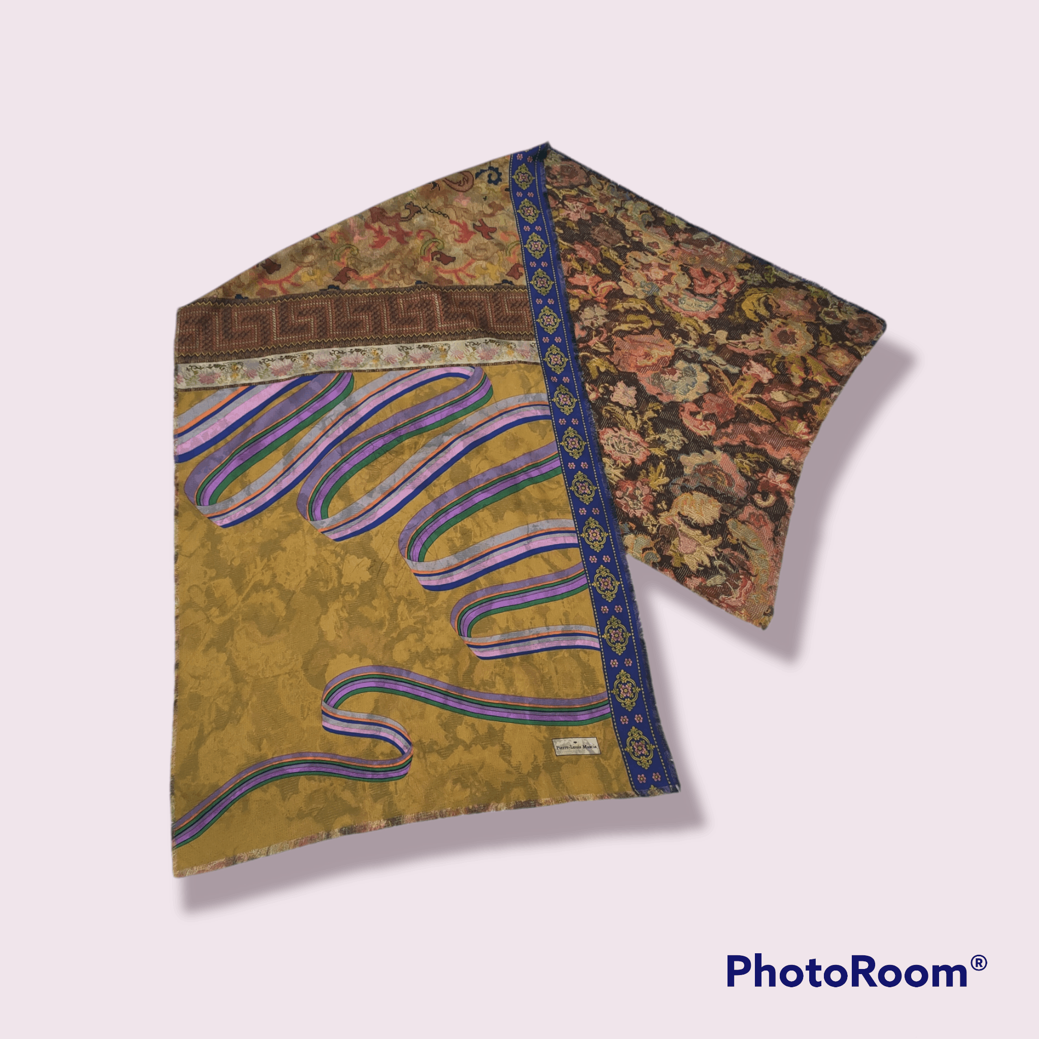 Pierre-Louis Mascia VINTAGE SILK SCARF CROCHET PATTERN AND RIBBON Size ONE SIZE - 2 Thumbnail