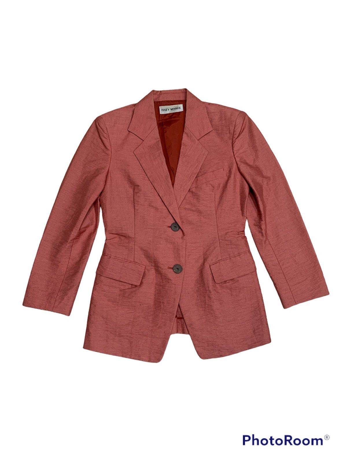 Issey Miyake × Vintage VINTAGE ISSEY MIYAKE CRUMPLE STYLE BLAZER COAT Size US S / EU 44-46 / 1 - 1 Thumbnail