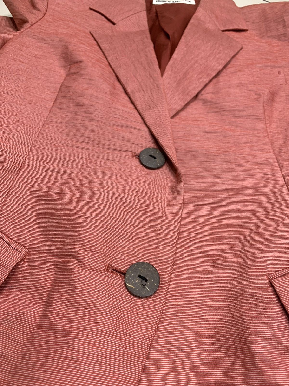 Issey Miyake × Vintage VINTAGE ISSEY MIYAKE CRUMPLE STYLE BLAZER COAT Size US S / EU 44-46 / 1 - 7 Thumbnail
