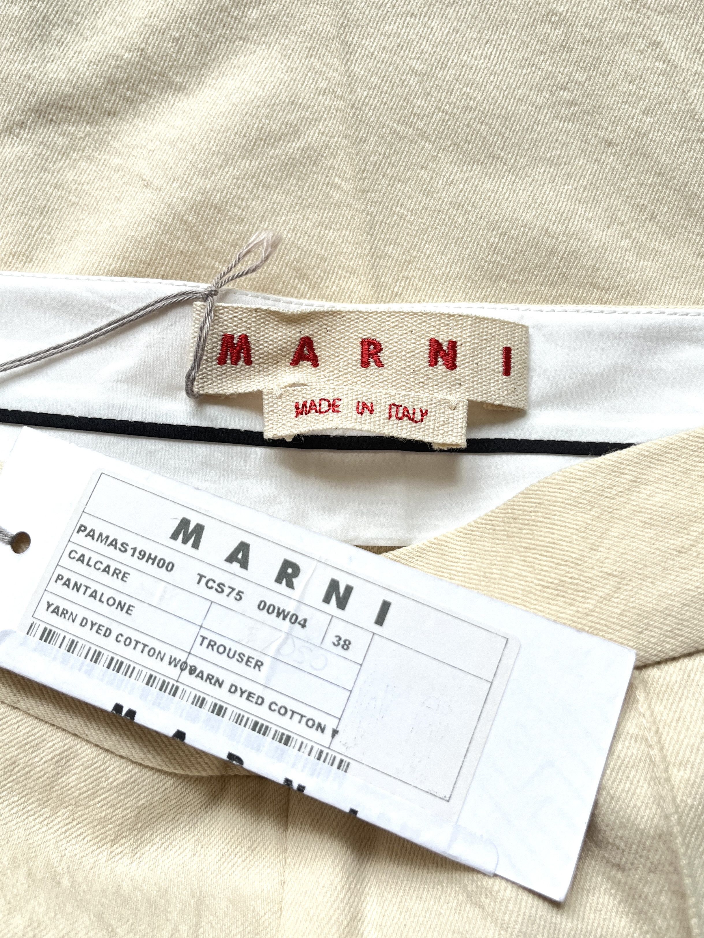 Marni ⚡️QUICK SALE⚡️Marni Flared Light Beige Pants Trousers Size 27" / US 4 / IT 40 - 3 Thumbnail