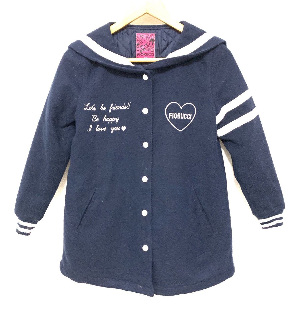 Designer × Fiorucci × Vintage RARE‼️ Fiorucci Vintage Wool Sailor Jacket kids Size US S / EU 44-46 / 1 - 2 Thumbnail