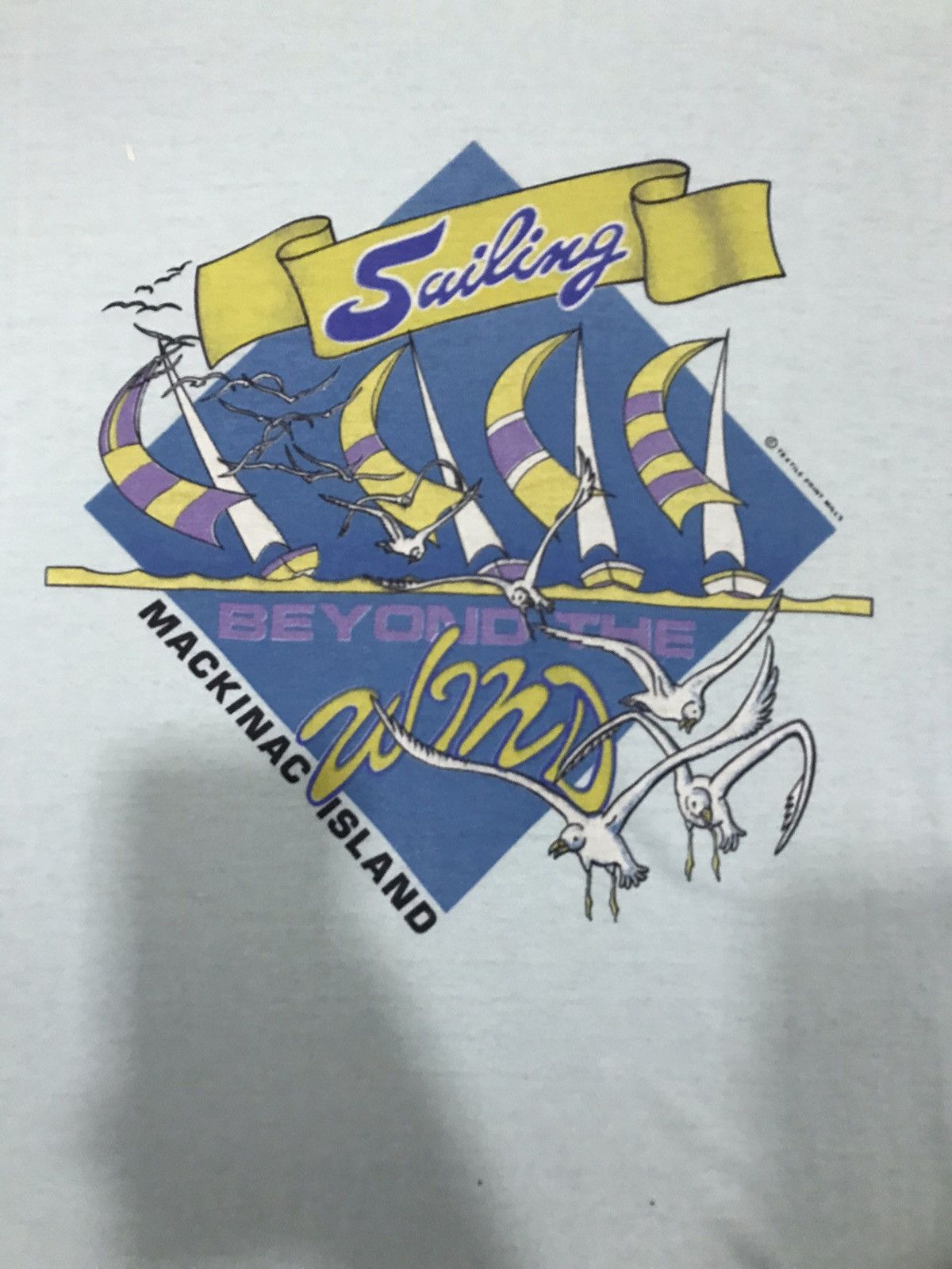 Vintage Vintage 90s Mackinac Island Sailing Michigan Checkered USA Size US XL / EU 56 / 4 - 3 Thumbnail