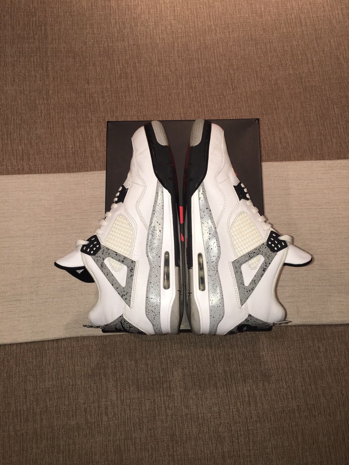 Jordan Brand Air Jordan 4 Retro OG 2016 White Cement 2016 Size US 12 / EU 45 - 6 Thumbnail