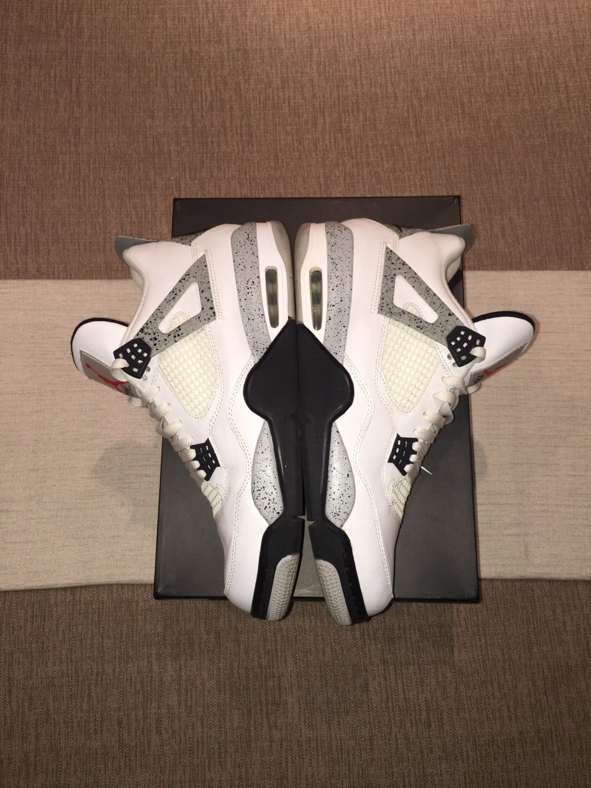 Jordan Brand Air Jordan 4 Retro OG 2016 White Cement 2016 Size US 12 / EU 45 - 5 Thumbnail