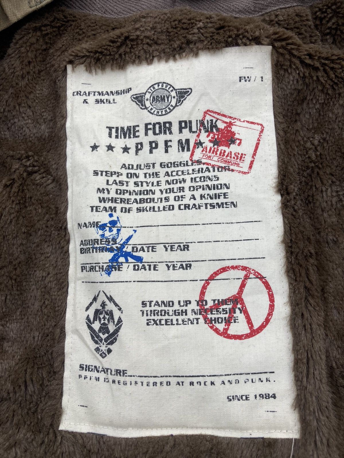 PPFM FADED PPFM PUNK PARKA JACKET Size US M / EU 48-50 / 2 - 6 Thumbnail