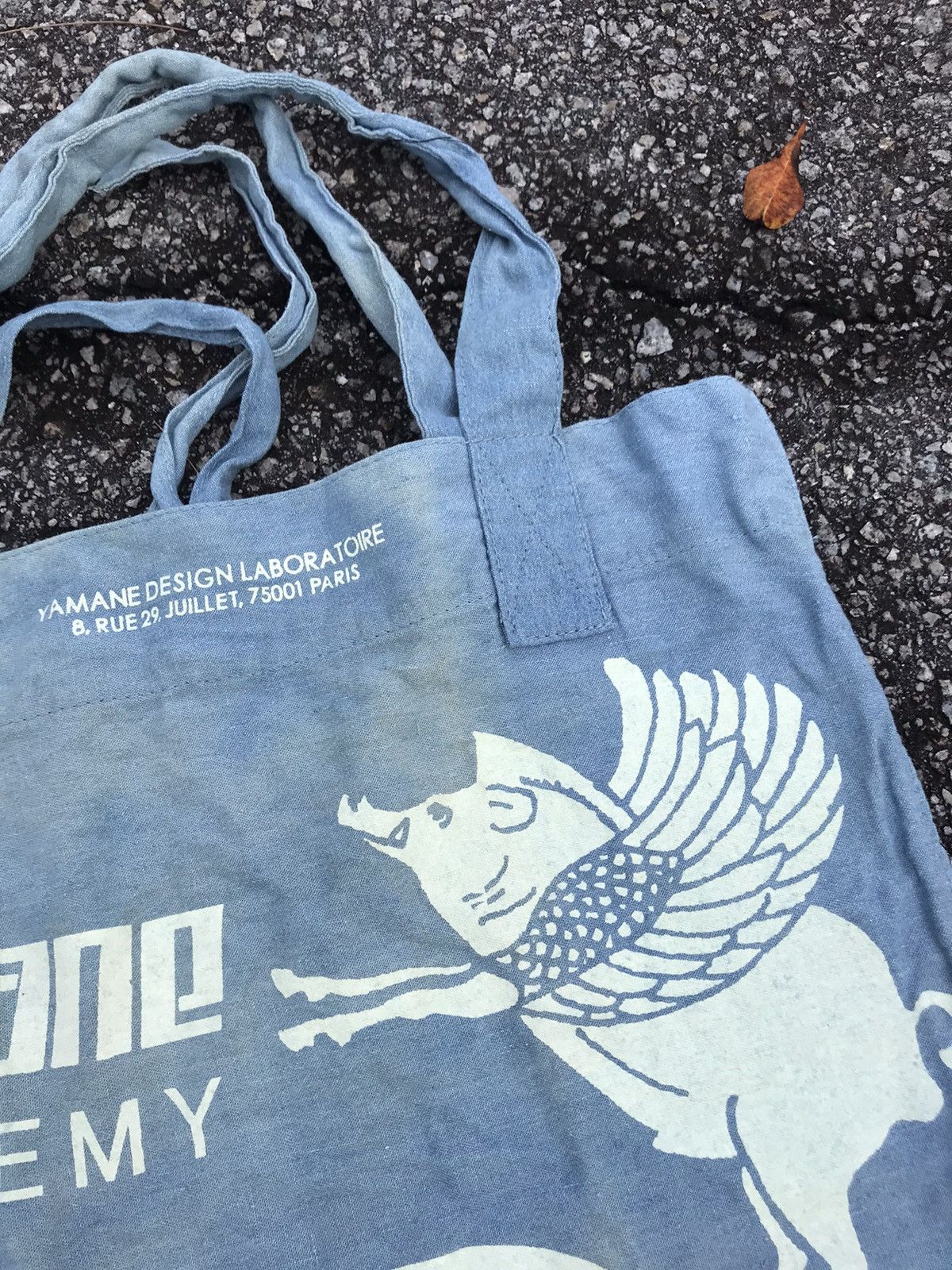 Evisu Vintage YAMANE Academy Full Printed Tote Bag Size ONE SIZE - 6 Thumbnail