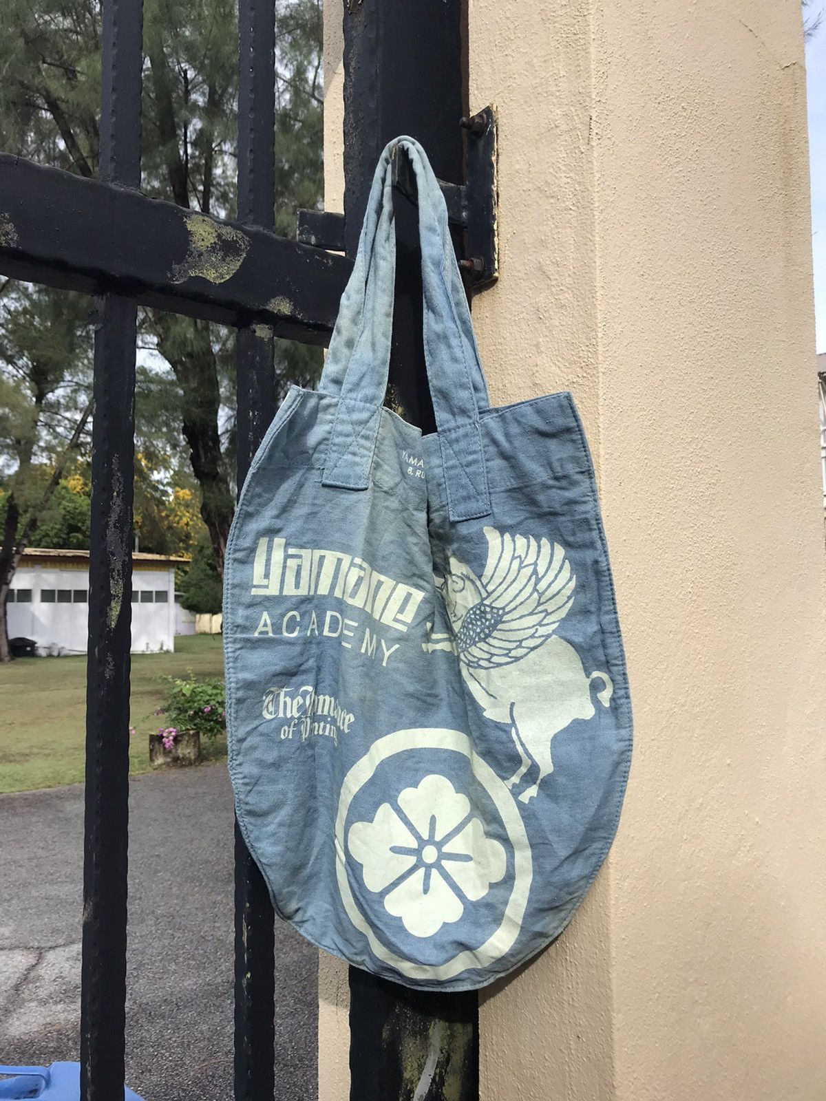 Evisu Vintage YAMANE Academy Full Printed Tote Bag Size ONE SIZE - 4 Thumbnail